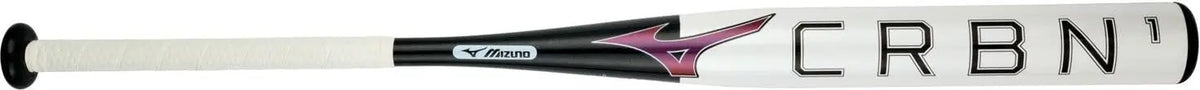 Mizuno 340660 Crbn1 Fastpitch Softball Bat (-9) - White Black