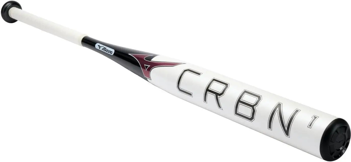 Mizuno 340660 Crbn1 Fastpitch Softball Bat (-9) - White Black