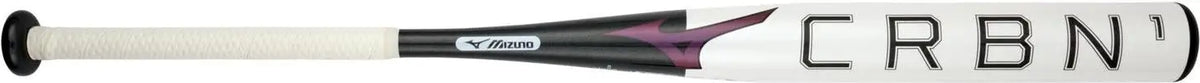Mizuno 340661 Crbn1 Fastpitch Softball Bat (-8) - White-black