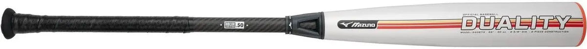 Mizuno 340673 Duality Hybrid Bbcor Baseball Bat (-3) - Gray-red