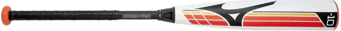 Mizuno 340674 Crbn Pro - Big Barrel Youth Usssa Baseball Bat (-10) - White-red / 26’’