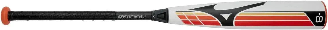 Mizuno 340675 Crbn Pro - Big Barrel Youth Usssa Baseball Bat (-8) - White-red / 30’’