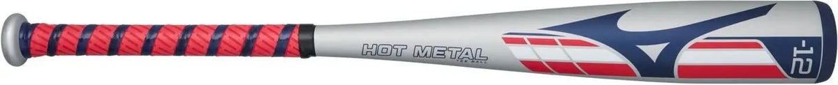Mizuno 340696 Hot Metal - Big Barrel Tee Ball Usa Approved Bat (-12) - Gray-red