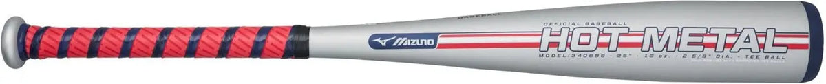 Mizuno 340696 Hot Metal - Big Barrel Tee Ball Usa Approved Bat (-12) - Gray-red
