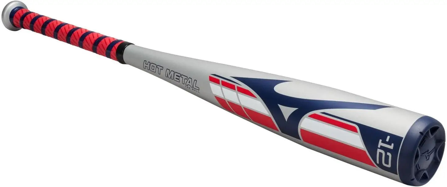 Mizuno 340696 Hot Metal - Big Barrel Tee Ball Usa Approved Bat (-12) - Gray-red