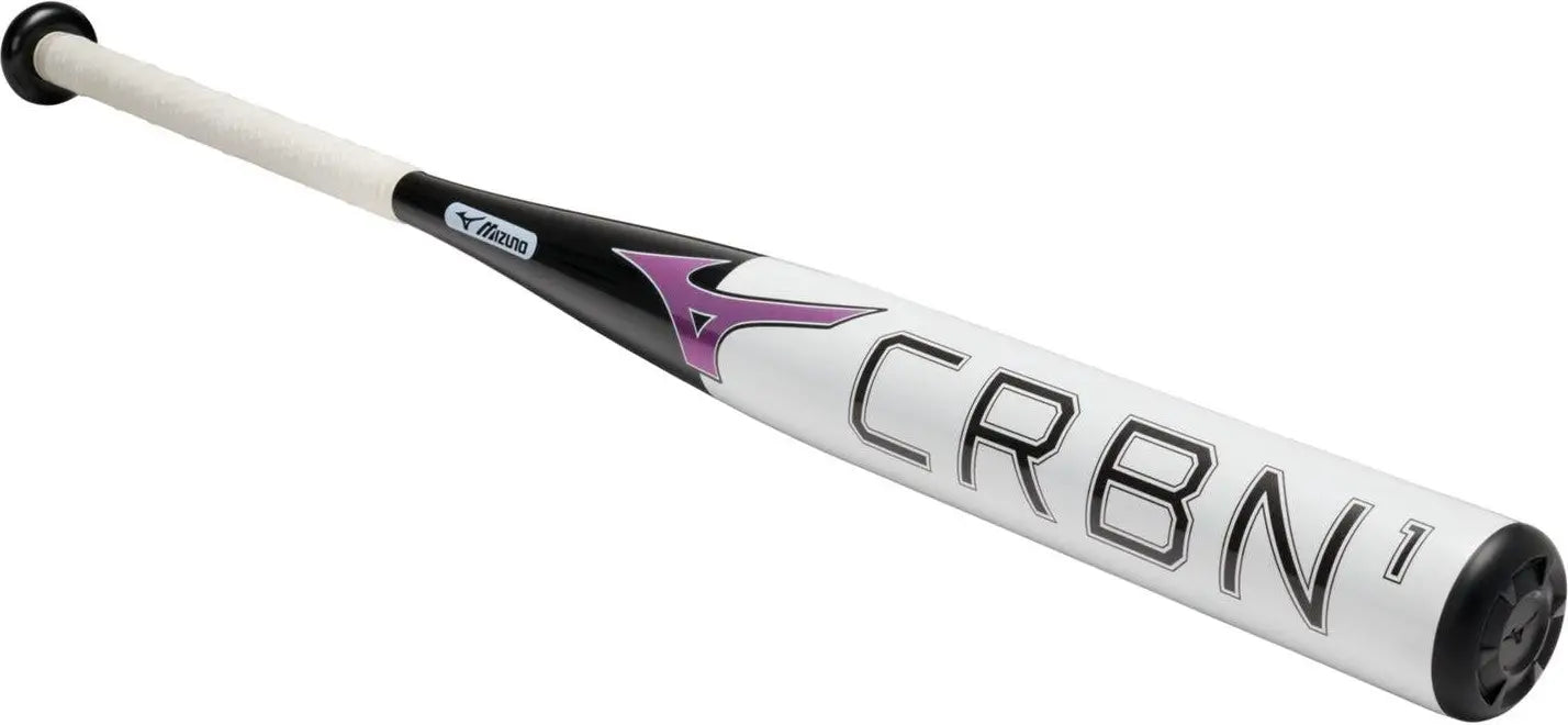 Mizuno 340700 Crbn1 Fastpitch Softball Bat (-11) - White-black