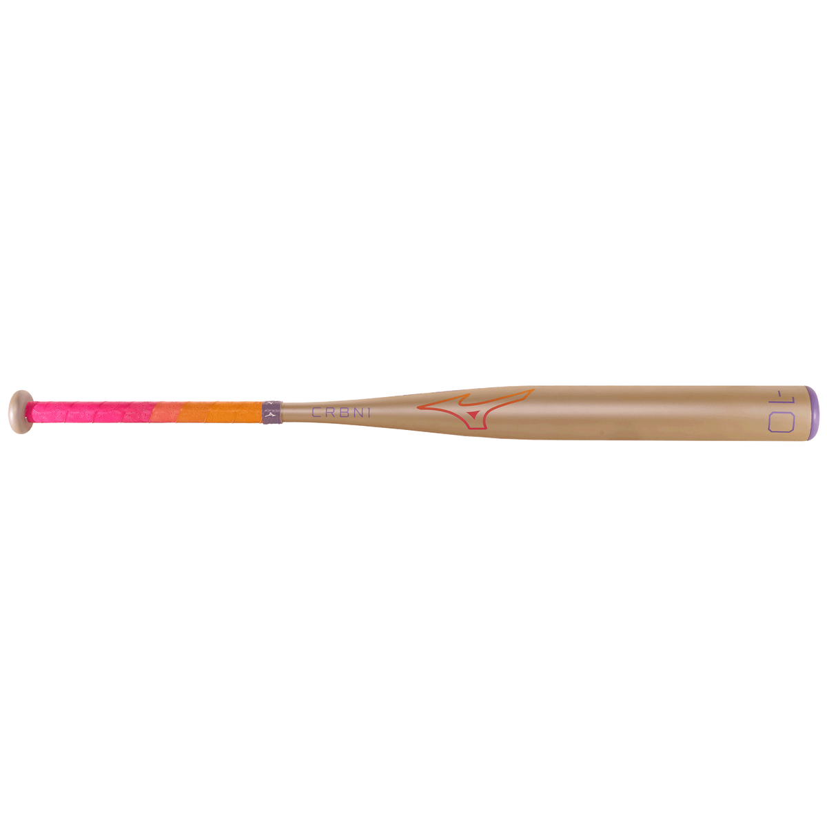 Mizuno 340701 Crbn1 (-10) Fastpitch Softball Bat - White Pink - 30’’ - 20.0 Oz
