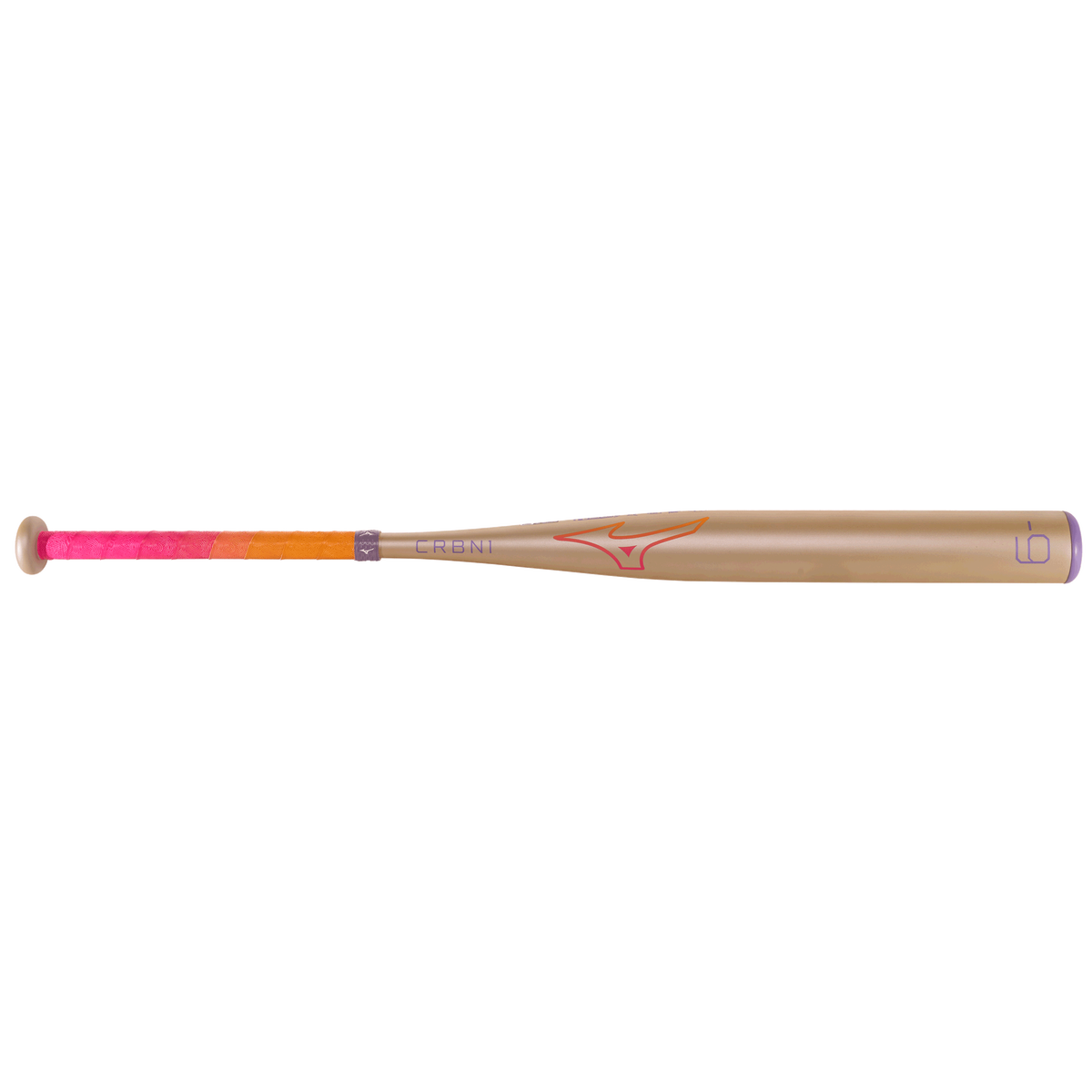 Mizuno 340702 Crbn1 (-9) Fastpitch Softball Bat - White Pink - 32’’ - 23.0 Oz