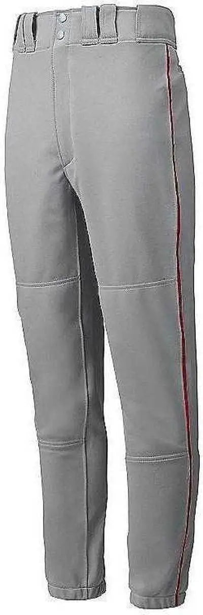 Mizuno 350148 Premier Piped Pant - Gray Red