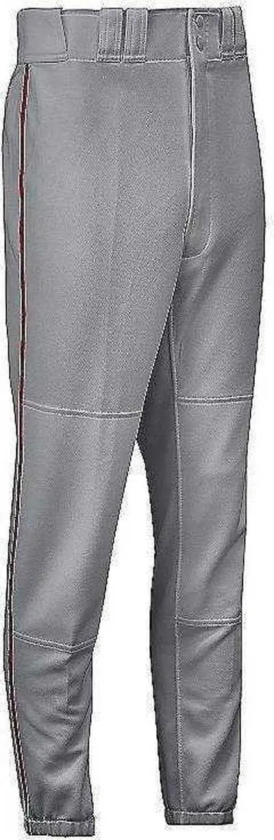 Mizuno 350149 Youth Select Piped Pant - Grey-red