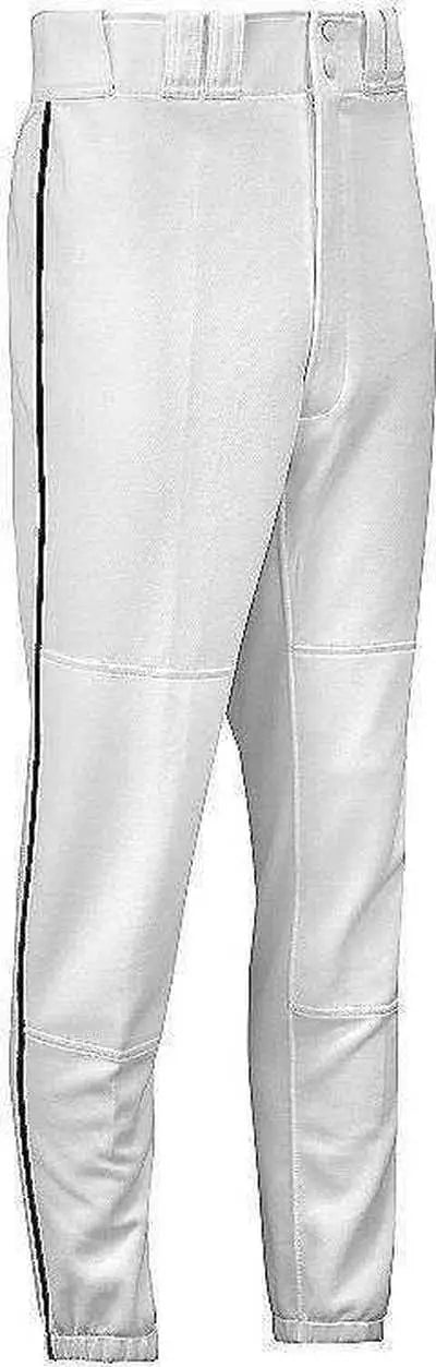 Mizuno 350149 Youth Select Piped Pant - White-black
