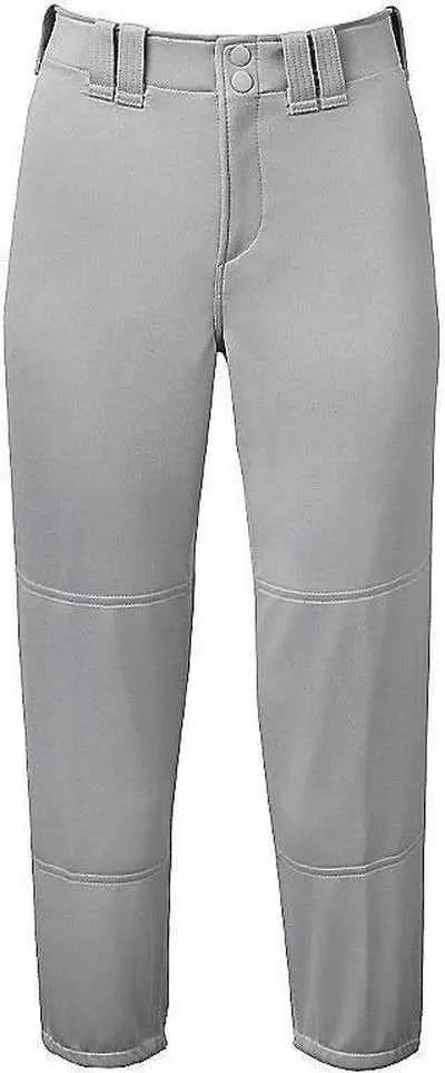Mizuno 350150 Select Belted Low Rise Fastpitch Pant - Gray