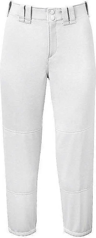 Mizuno 350150 Select Belted Low Rise Fastpitch Pant - White
