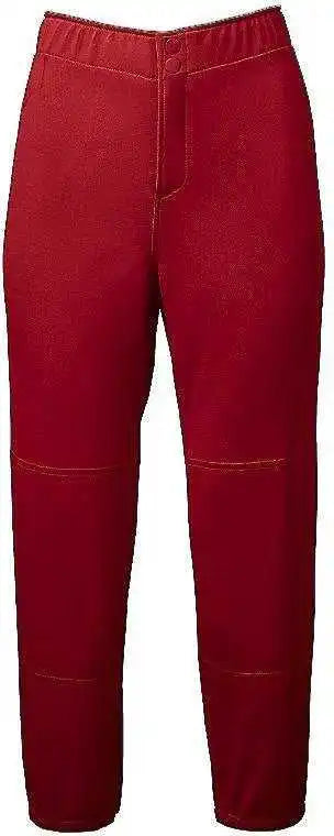 Mizuno 350151 Select Non-belted Low Rise Fastpitch Pant - Red