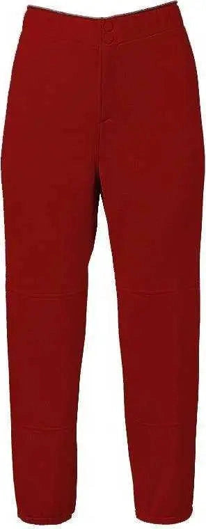Mizuno 350266 Girls Padded Unbelted Pant - Red