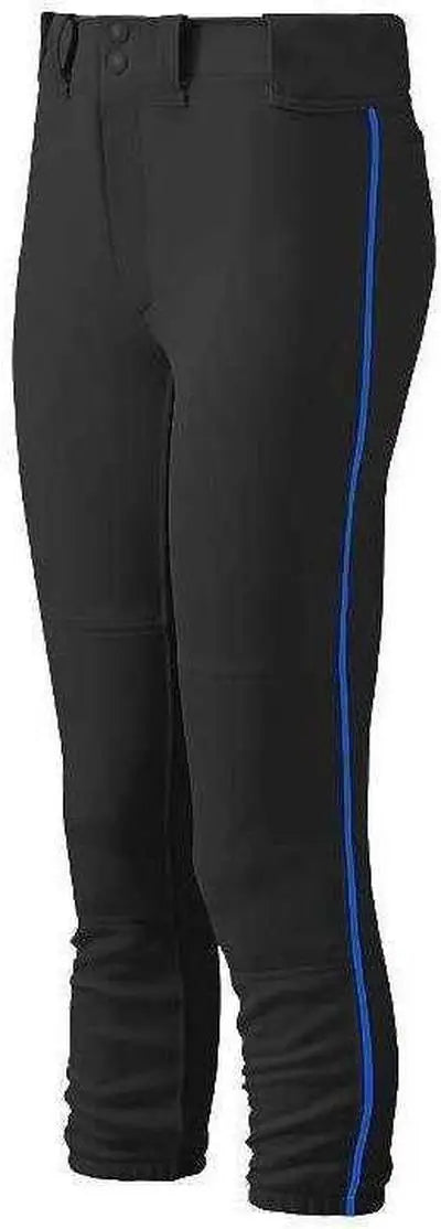 Mizuno 350314 Women’s Select Belted Piped Pant - Black Royal