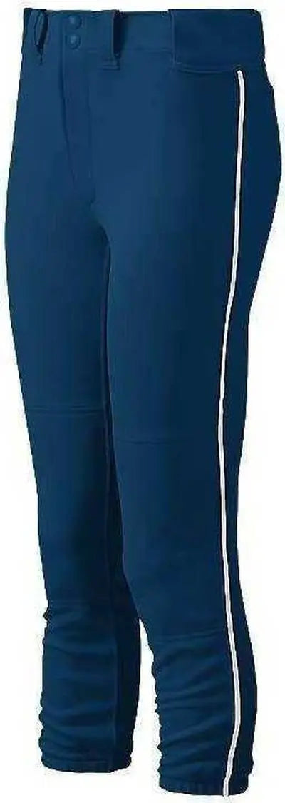 Mizuno 350314 Women’s Select Belted Piped Pant - Navy White