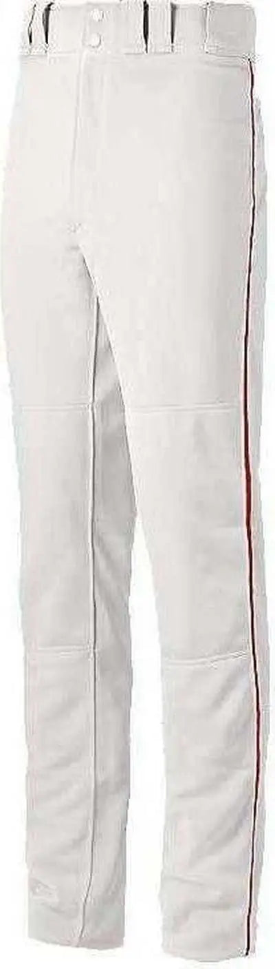 Mizuno 350387 Premier Pro Men’s Piped Baseball Pant G2 - White Red