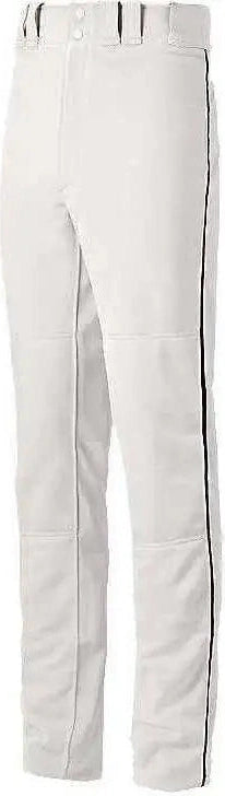 Mizuno 350388 Youth Select Pro Piped Pants - White Black