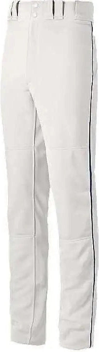 Mizuno 350388 Youth Select Pro Piped Pants - White Navy