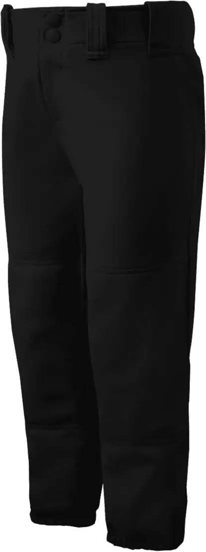 Mizuno 350462 Girls Belted Softball Pant - Black