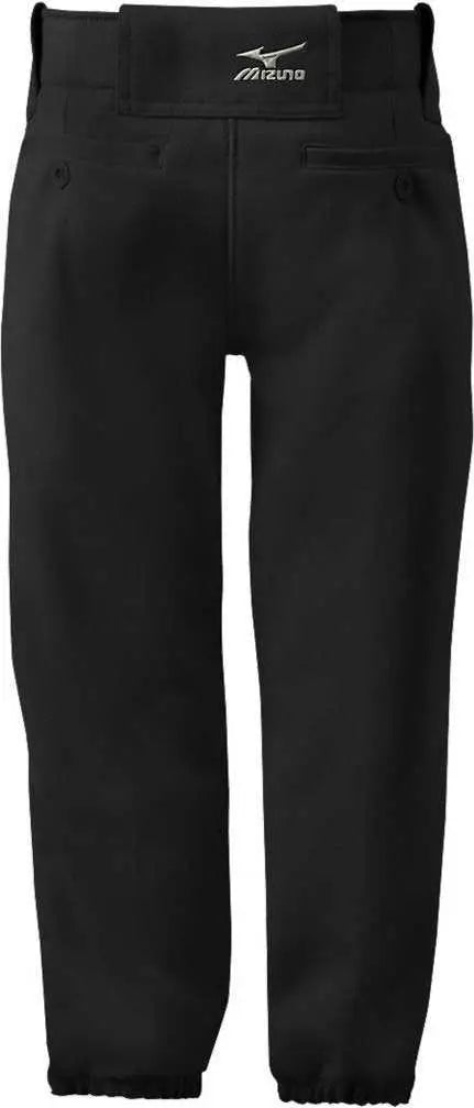 Mizuno 350462 Girls Belted Softball Pant - Black