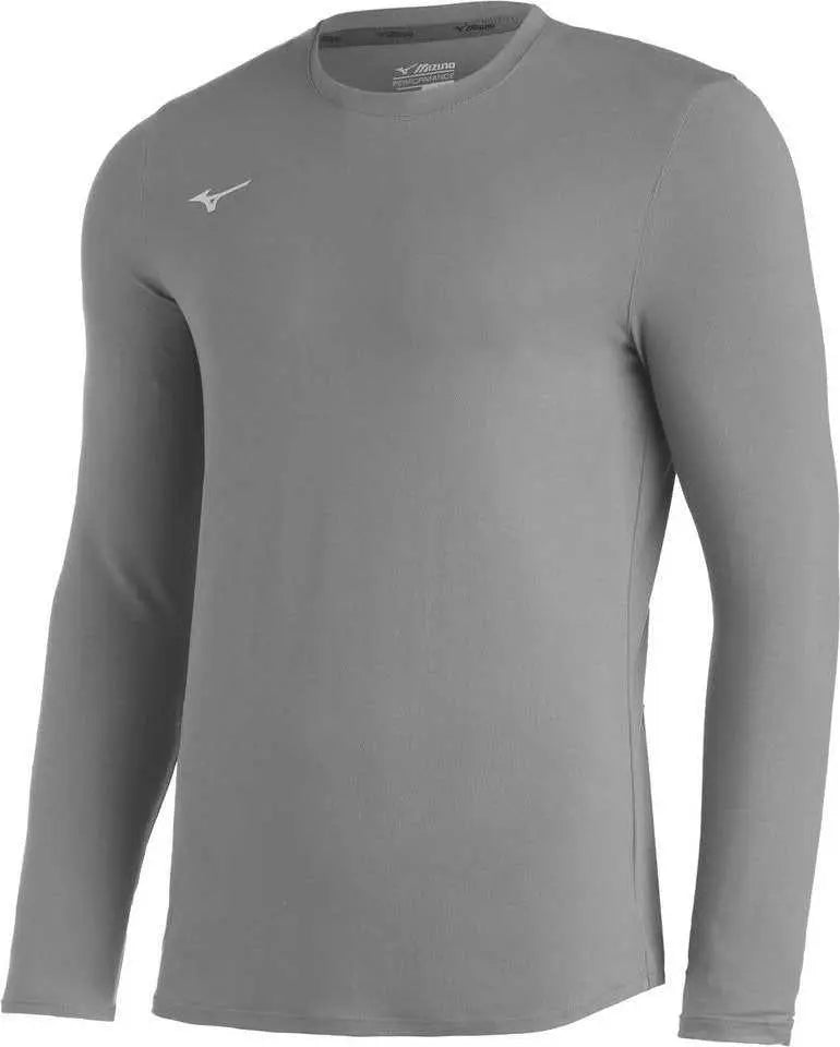 Mizuno 350639 Youth Comp Diamond Long Sleeve Crew - Gray
