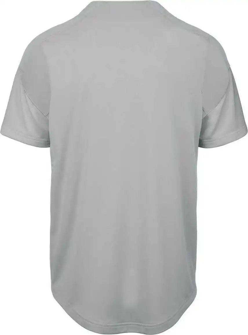 Mizuno 350713 Aerolite Full Button Baseball Jersey - Gray