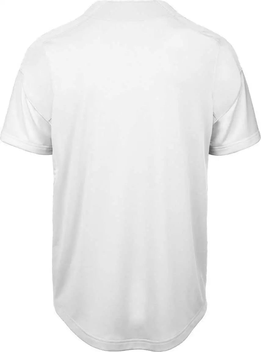 Mizuno 350713 Aerolite Full Button Baseball Jersey - White