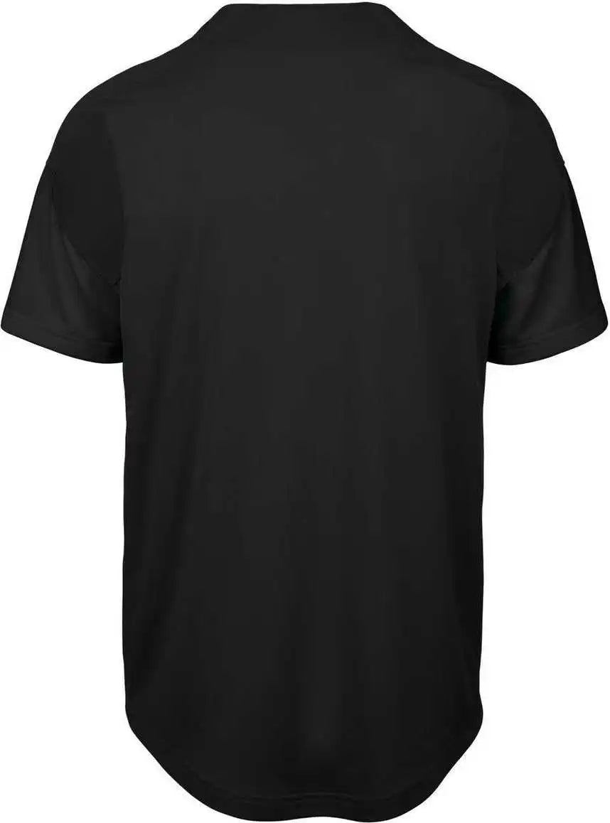 Mizuno 350714 Youth Aerolite Full Button Baseball Jersey - Black