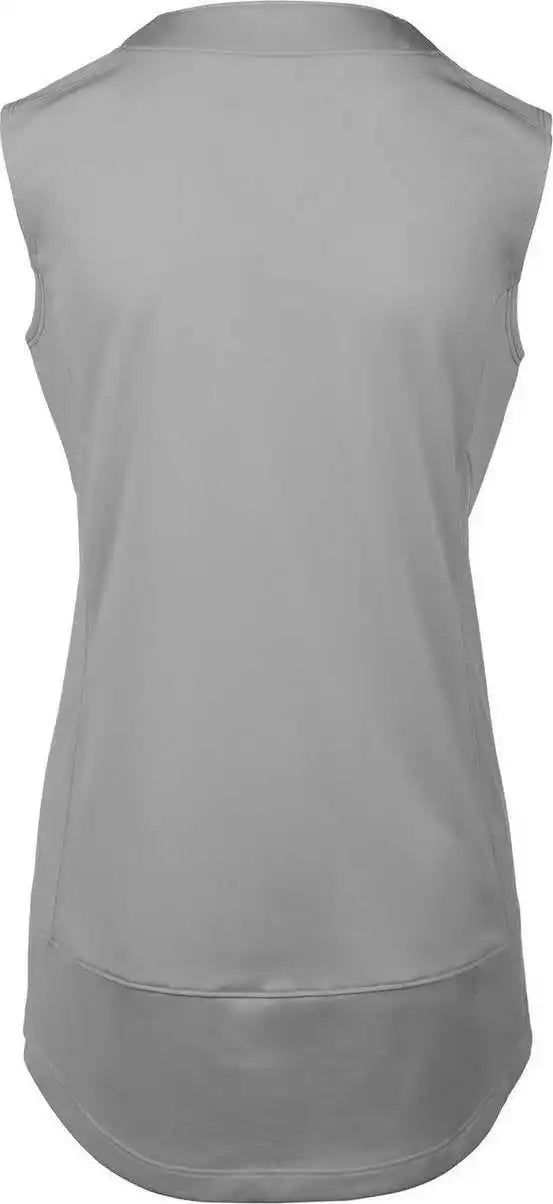 Mizuno 350722 Girls Aerolite 2-button Sleeveless Softball Jersey - Gray