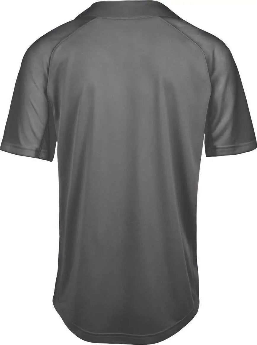 Mizuno 350750 Youth Aerolite 2-button Baseball Jersey - Charcoal