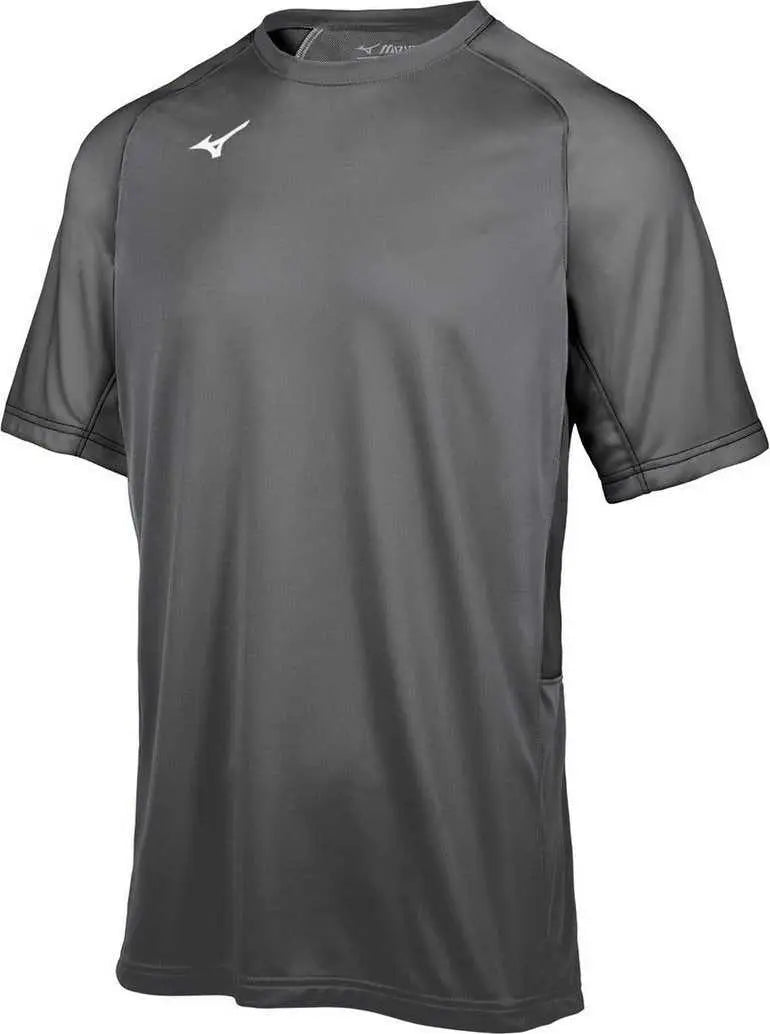 Mizuno 350751 Aerolite Crew Baseball Jersey - Charcoal