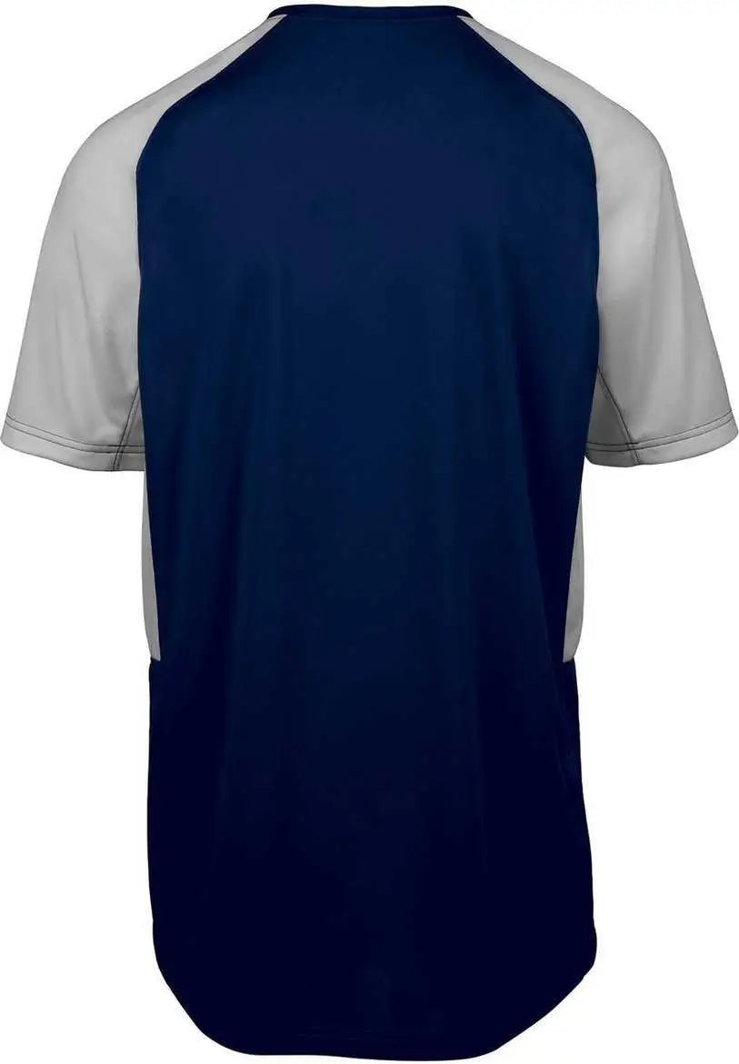 Mizuno 350751 Aerolite Crew Baseball Jersey - Navy Gray
