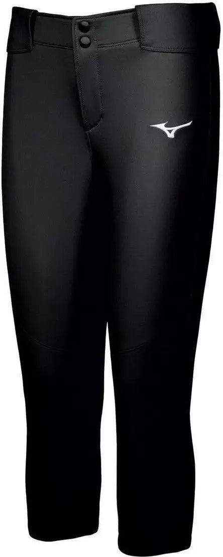 Mizuno 350783 Girl’s Belted Stretch Softball Pant - Black