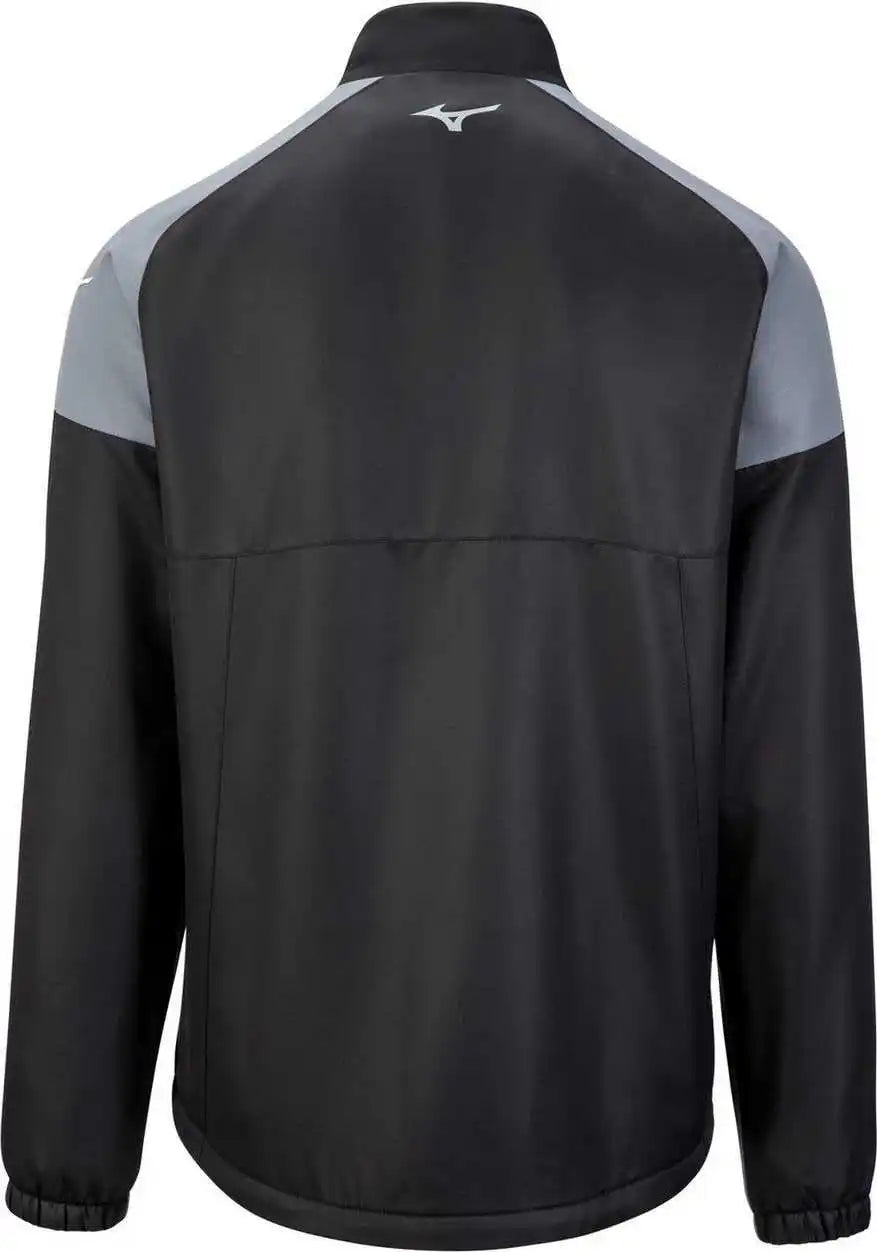 Mizuno 350784 Full Zip Dugout Jacket - Black Shade