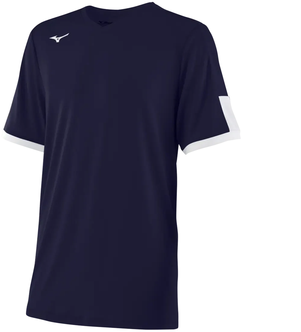 Mizuno 351032 Men’s Aerolite V-neck Jersey - Navy-white - Adult Xs