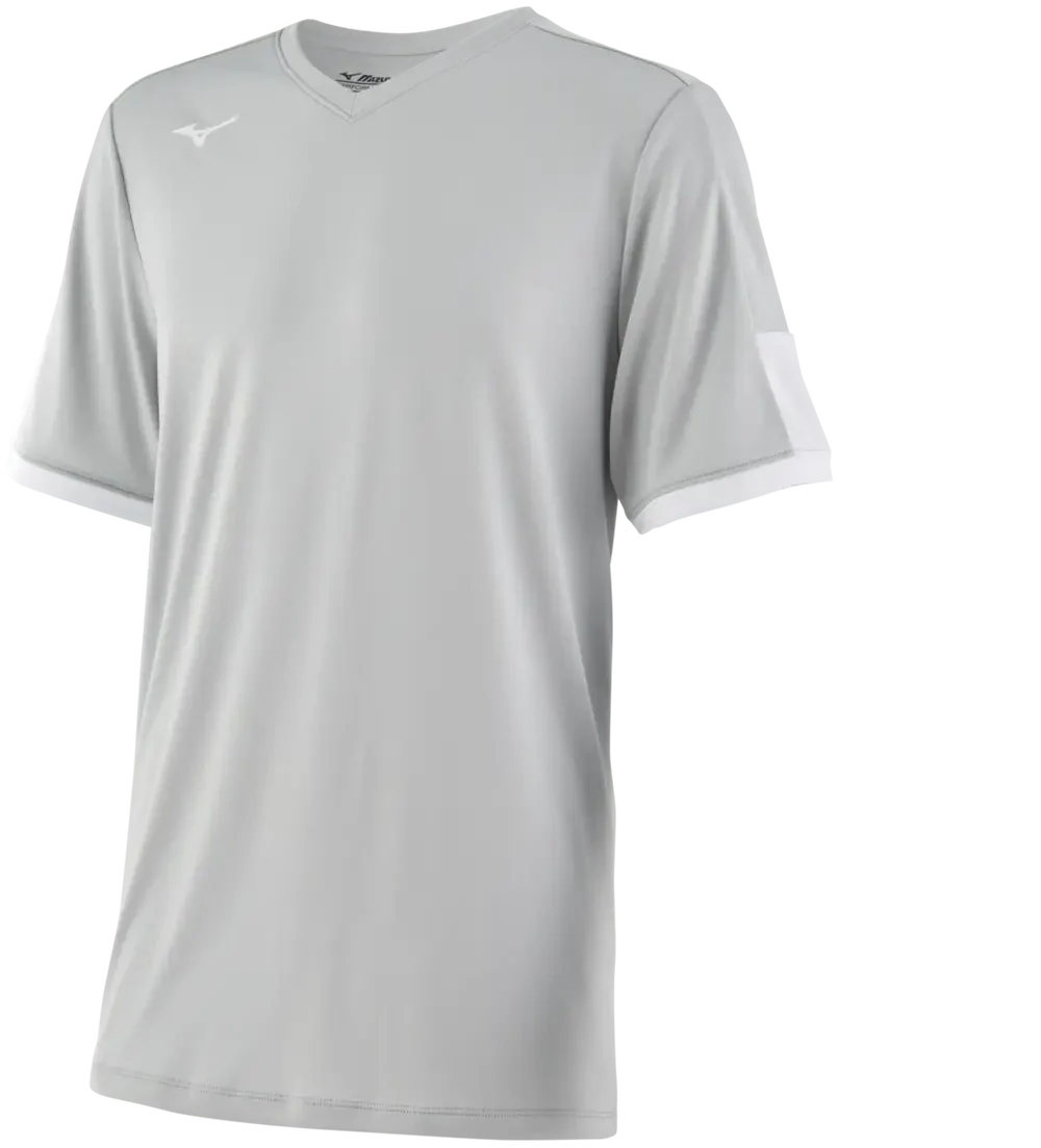 Mizuno 351033 Youth Aerolite V-neck Jersey - Grey-white - Adult s