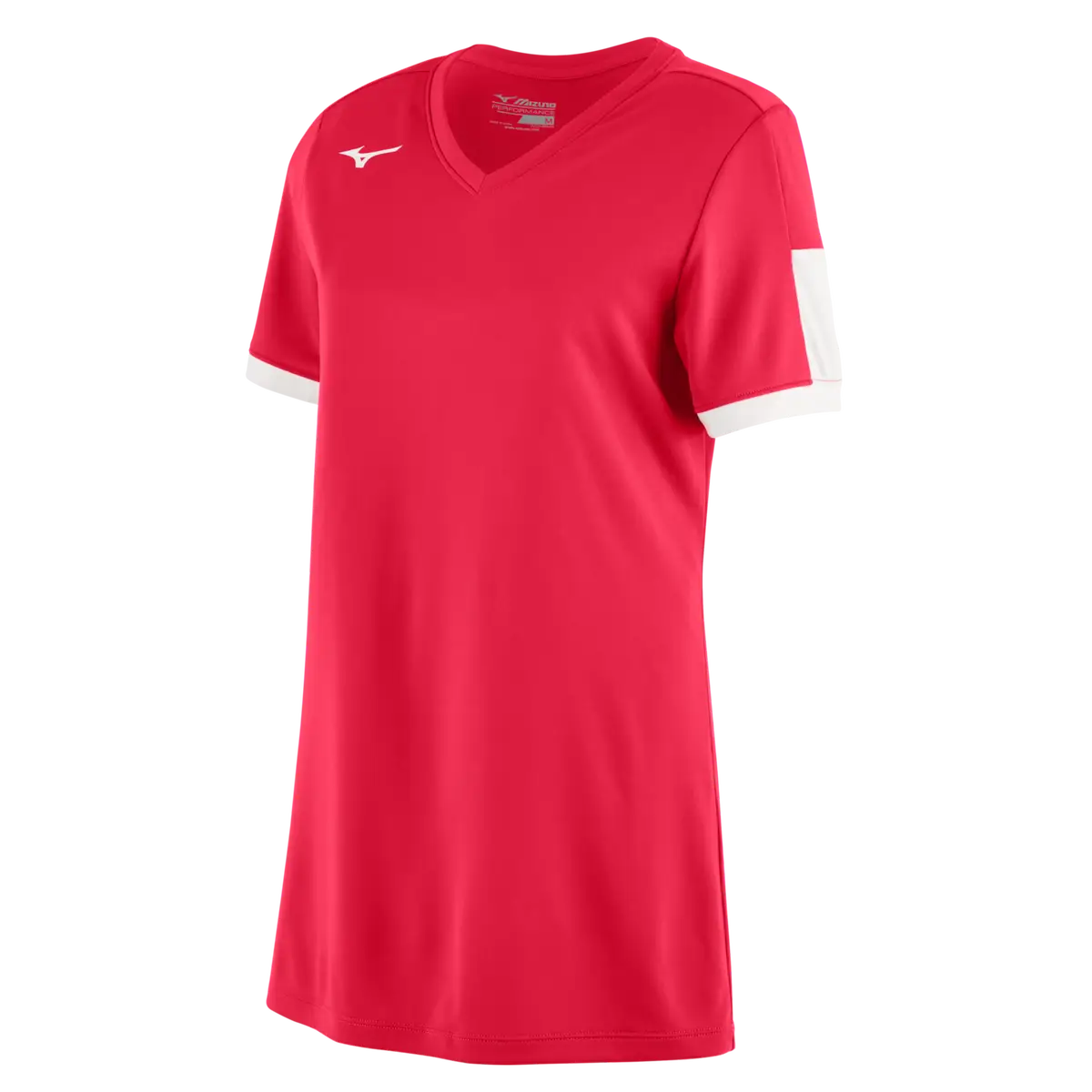 Mizuno 351044 Women’s Aerolite V-neck Jersey - Red-white - Adult Xs