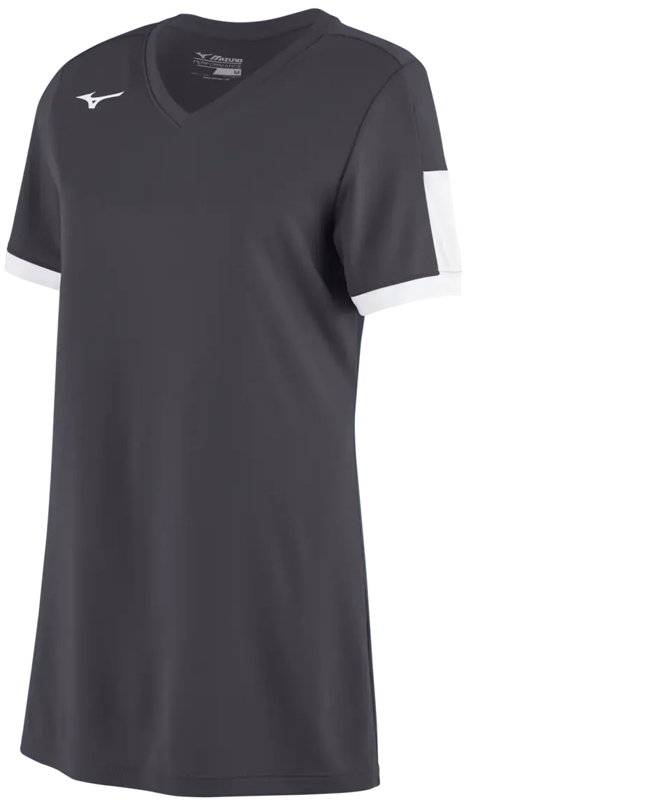 Mizuno 351045 Girl’s Aerolite V-neck Jersey - Charcoal-white - Adult s