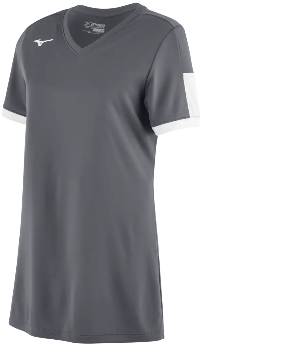 Mizuno 351045 Girl’s Aerolite V-neck Jersey - Grey-white - Adult s