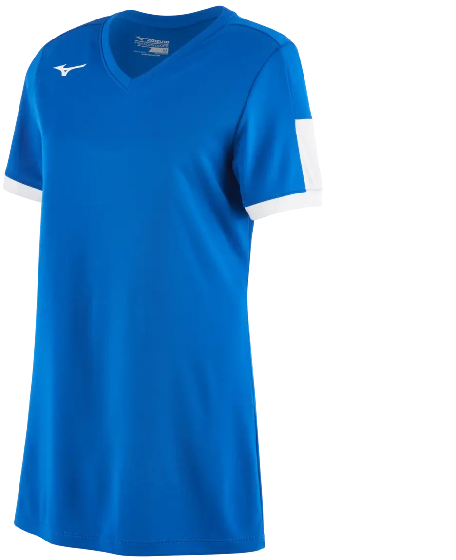 Mizuno 351045 Girl’s Aerolite V-neck Jersey - Royal-white - Adult s