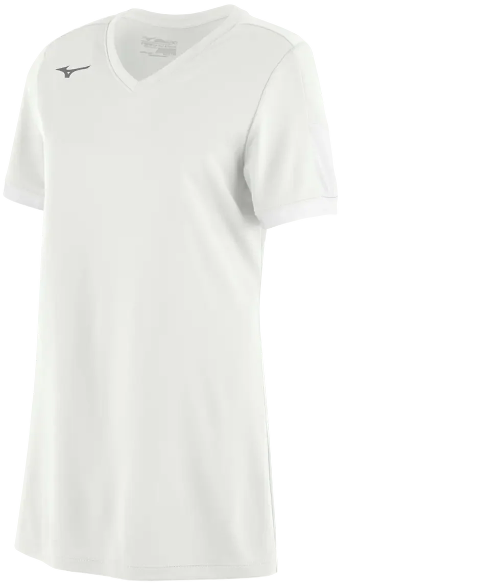 Mizuno 351045 Girl’s Aerolite V-neck Jersey - White - Adult s