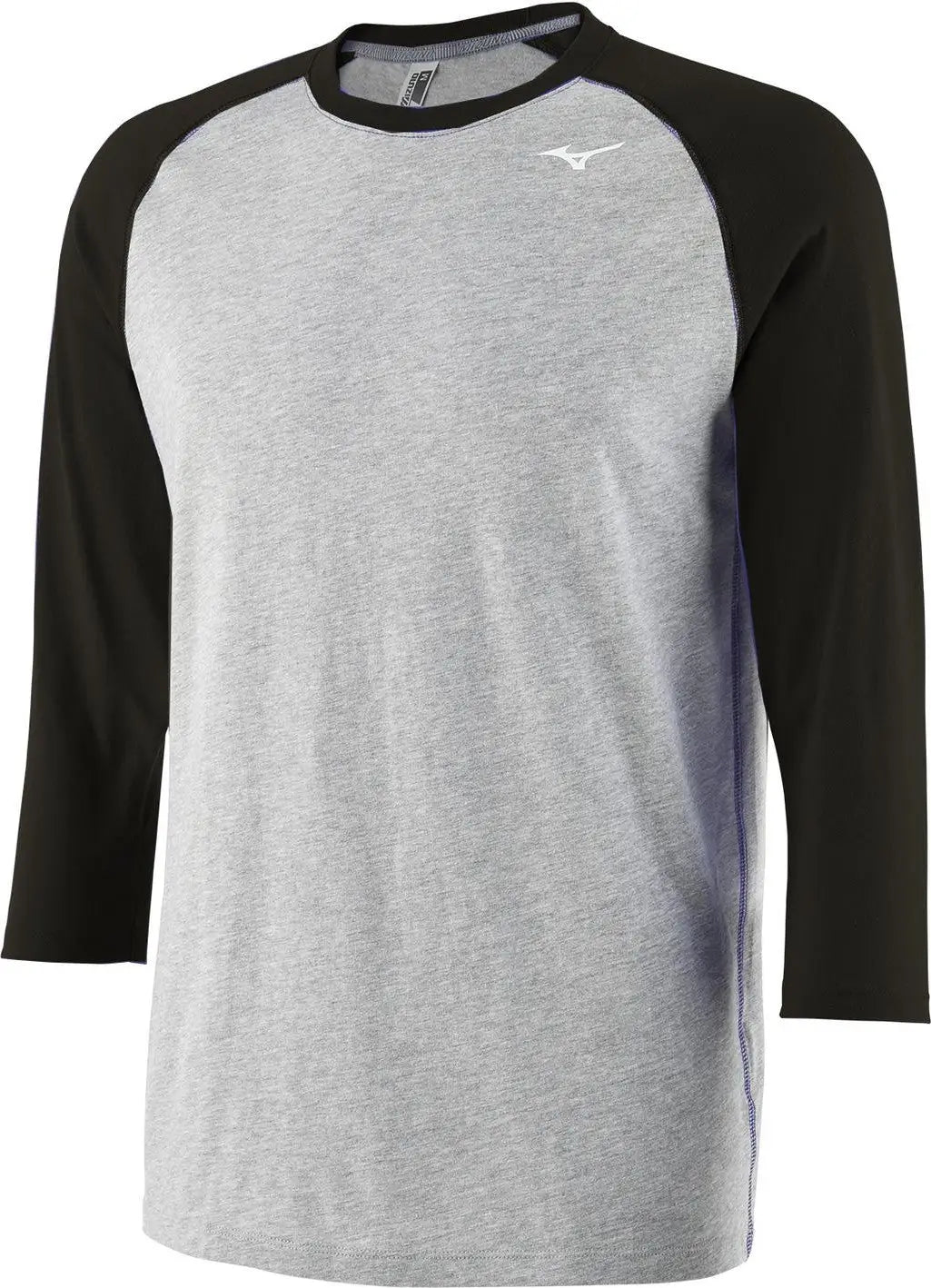 Mizuno 351109 Men’s 3/4 Practice Tee - Gray-black