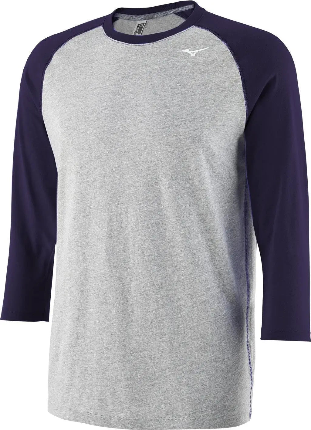 Mizuno 351109 Men’s 3/4 Practice Tee - Gray-navy