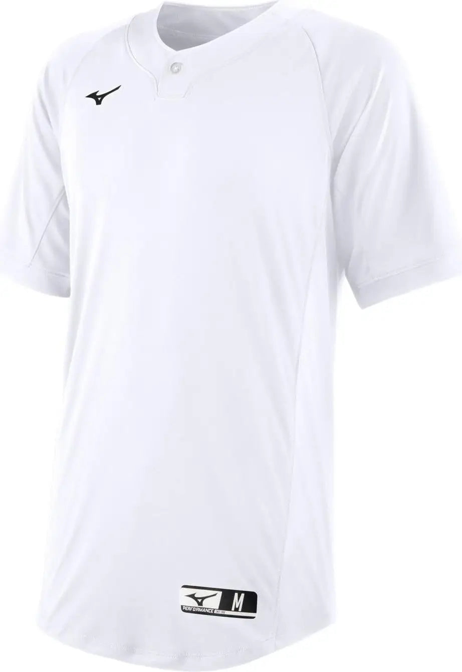 Mizuno 351117 Men’s Nxt 1-button Baseball Jersey - White