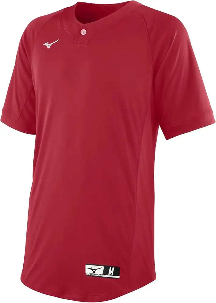 Mizuno 351118 Youth Nxt 1-button Baseball Jersey - Red