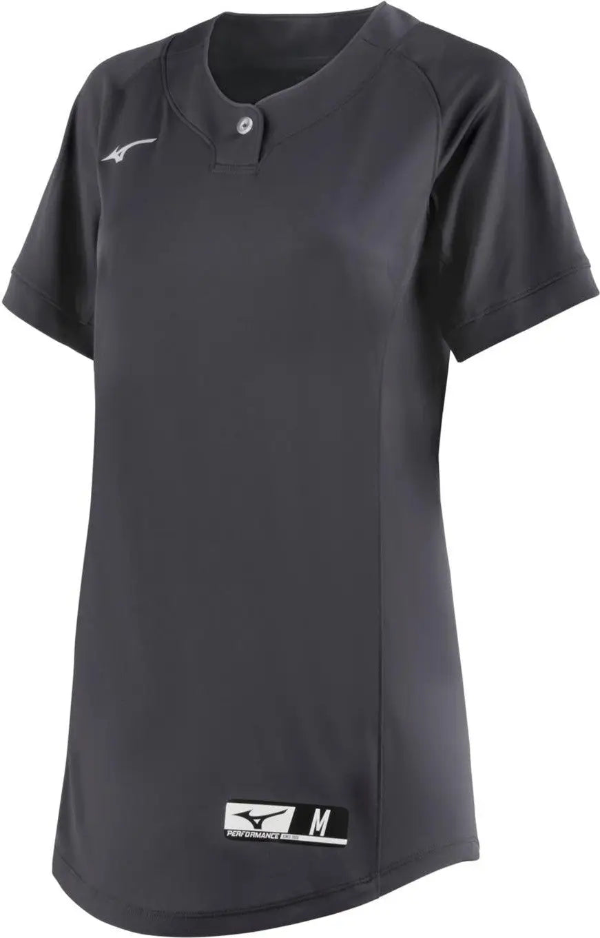 Mizuno 351120 Girl’s Nxt 1-button Jersey - Charcoal