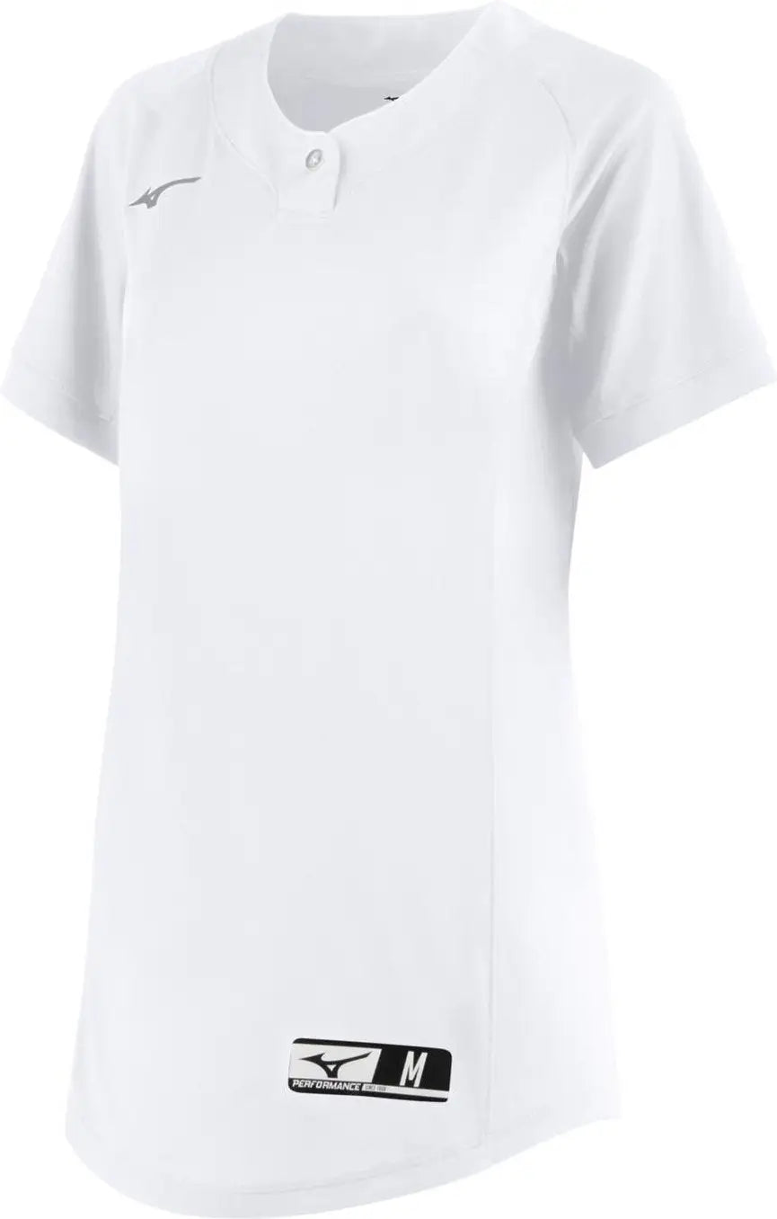 Mizuno 351120 Girl’s Nxt 1-button Jersey - White