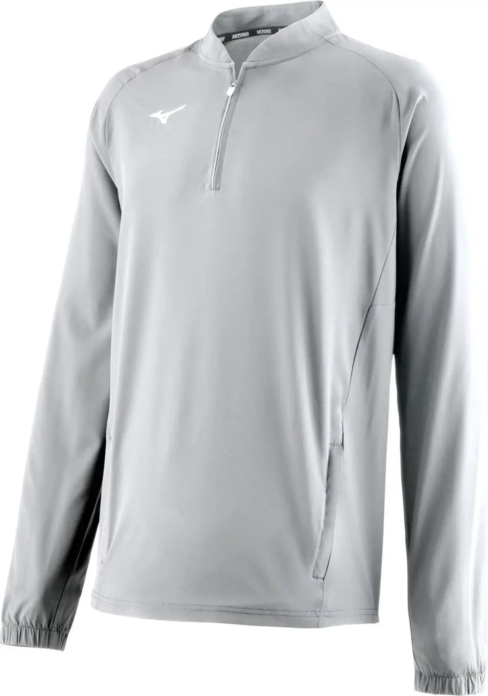 Mizuno 351126 Youth Long Sleeve Baseball Hitting Jacket - Gray